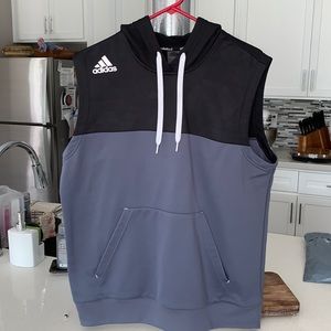 Adidas sleeveless hoodie (NBA warmup)